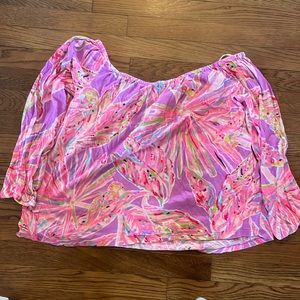 Lily Pulitzer off the shoulder long sleeve top size XL